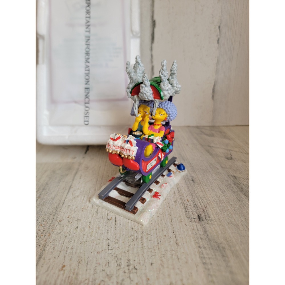 Hamilton Simpsons smoking car train Selma patty vintage Xmas village accessory